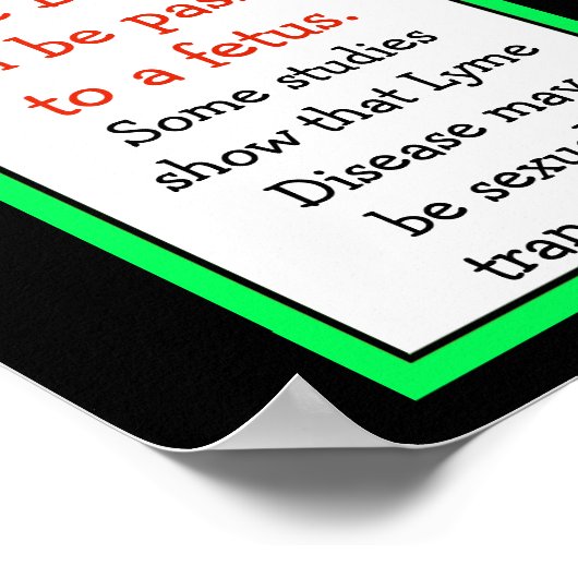 Poster ter bestrijding van de ziekte van Lyme (Hoek)