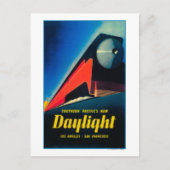 Poster ter bevordering van de dagrijbaan briefkaart (Voorkant)