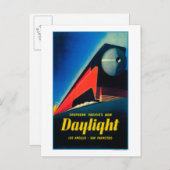 Poster ter bevordering van de dagrijbaan briefkaart (Voorkant / Achterkant)