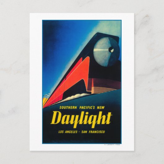 Poster ter bevordering van de dagrijbaan briefkaart (Voorkant)