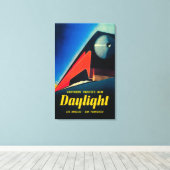 Poster ter bevordering van de dagrijbaan canvas afdruk (Insitu (Houten vloer))