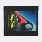 Poster ter bevordering van de dagrijbaan fleece deken (Voorkant (Horizontaal))