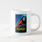 Poster ter bevordering van de dagrijbaan grote koffiekop (Rechts)