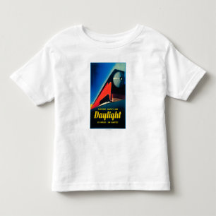 Poster ter bevordering van de dagrijbaan kinder shirts