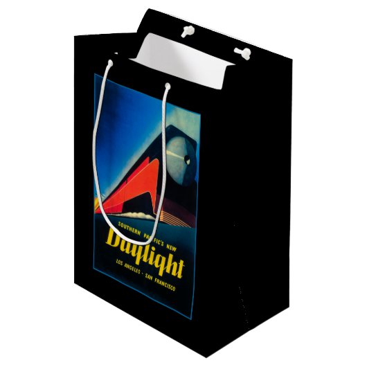 Poster ter bevordering van de dagrijbaan medium cadeauzakje (Voorkant Gekanteld)