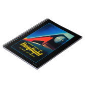 Poster ter bevordering van de dagrijbaan notitieboek (Linkerzijde)