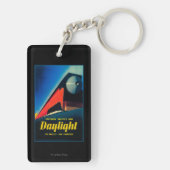 Poster ter bevordering van de dagrijbaan sleutelhanger (achterkant)