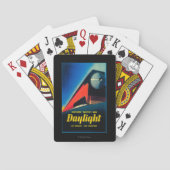 Poster ter bevordering van de dagrijbaan speelkaarten (Achterkant)