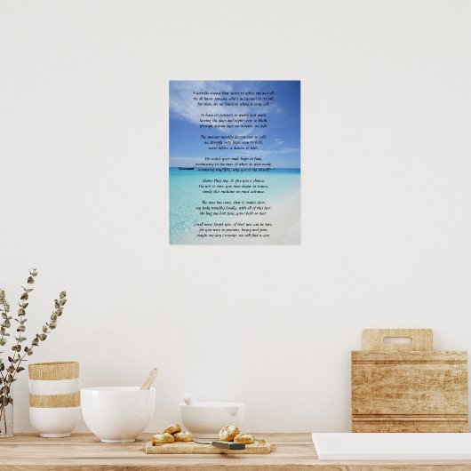 Poster ter herinnering aan kanker (Keuken)