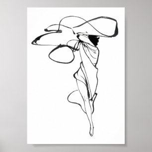 Poster ter illustratie van de Mode
