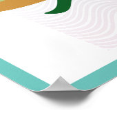 Poster ter illustratie van tropische eilanden (Hoek)