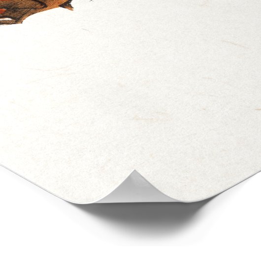  Poster ter illustratie van vogel (Hoek)