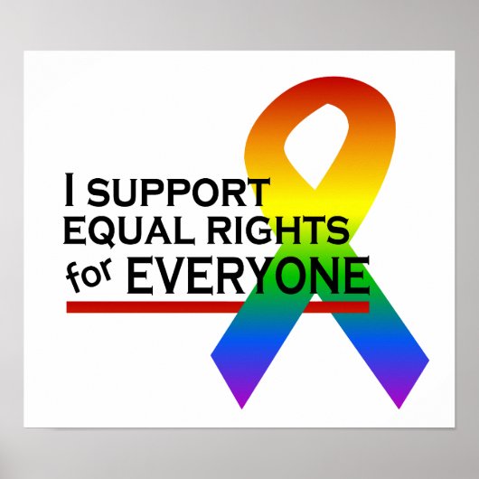Poster ter ondersteuning van de gelijke rechten (Voorkant)