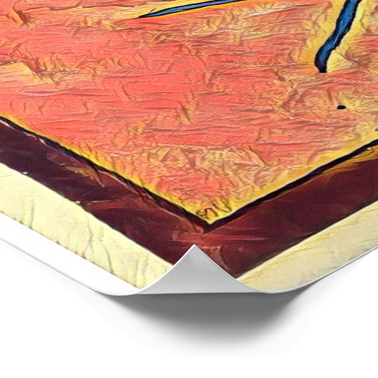 Poster Texas Map (Hoek)