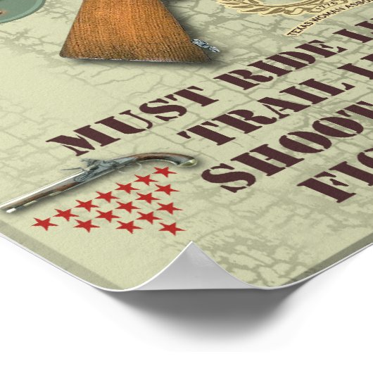 POSTER - TEXAS RANGERS 1887 (Hoek)