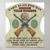 POSTER - TEXAS RANGERS 1887 (Voorkant)