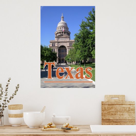 Poster Texas State Capitol (Keuken)