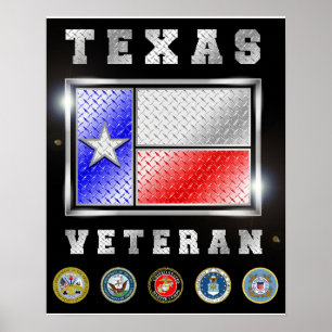 Poster Texas Veteran