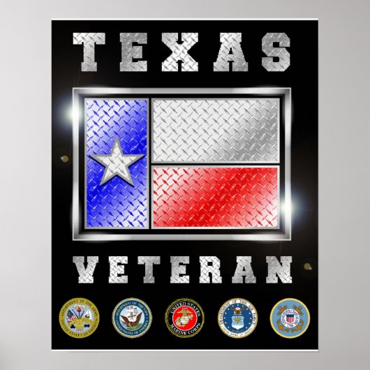 Poster Texas Veteran (Voorkant)