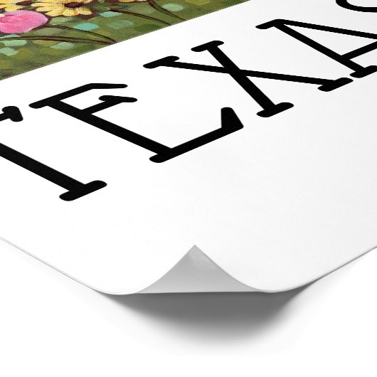 poster "Texas Wildflower" 16,5 x 11 inch (Hoek)