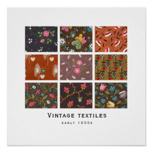 poster " textiel"   1800s design