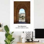 Poster - The Alhambra Granada, Andalusië, Spanje (Thuiskantoor)