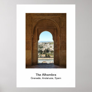 Poster - The Alhambra Granada, Andalusië, Spanje