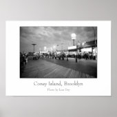 poster 'The Boardwalk at Night' (Voorkant)