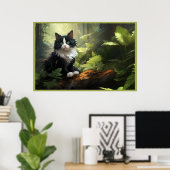 Poster The Enchanted Forest Cats (Thuiskantoor)