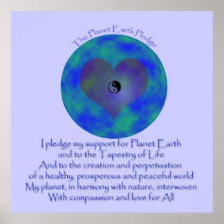 Poster - The Planet Earth Pledge