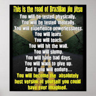 poster "The Road of Brazililian Jiu Jitsu"