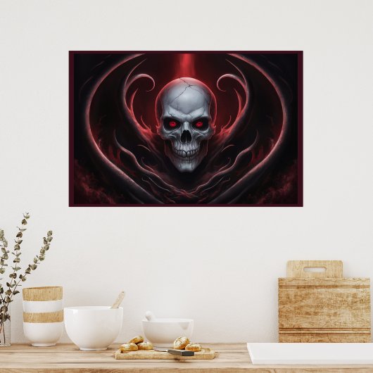 Poster The Skull 02 (Keuken)