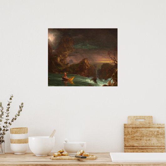 Poster The Voyage of Life, Manhood, Thomas Cole (Keuken)