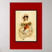 Poster  theatervrouw (Voorkant)