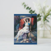  poster theatervrouw briefkaart (Staand voorkant)