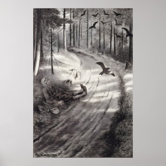 Poster Theodor Kittelsen Fattigmannen (De Arme) (Voorkant)