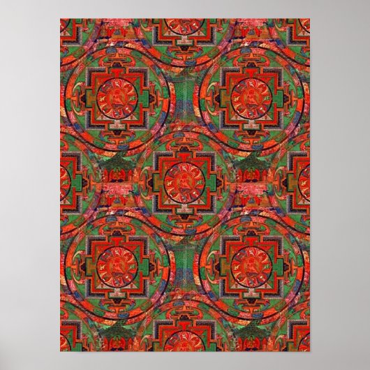 Poster Tibetan Mandala (Voorkant)