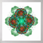 Poster Tibetan Tantric Mandala (Voorkant)