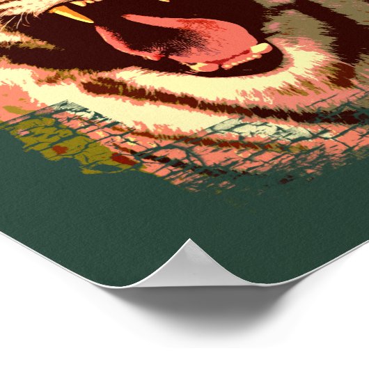 Poster Tiger (Hoek)