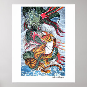 Poster Tiger en Dragon