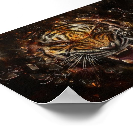 Poster TIGER STEAM PUNK (Hoek)