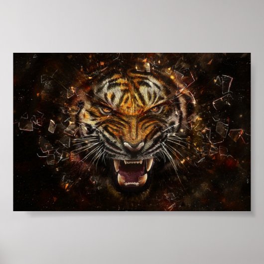 Poster TIGER STEAM PUNK (Voorkant)