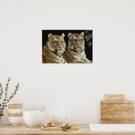 Poster Tiger Twins (Keuken)