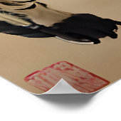 Poster Tigre - Traditionele Chinese Arte (Hoek)