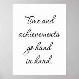 Poster tijd en resultaten