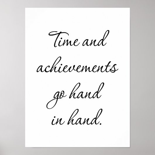 Poster tijd en resultaten (Voorkant)