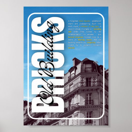 Poster tijdloze structuur (Voorkant)