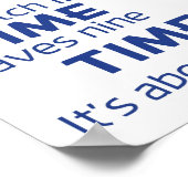 Poster - Tijdspreekwoorden [blauw] (Hoek)