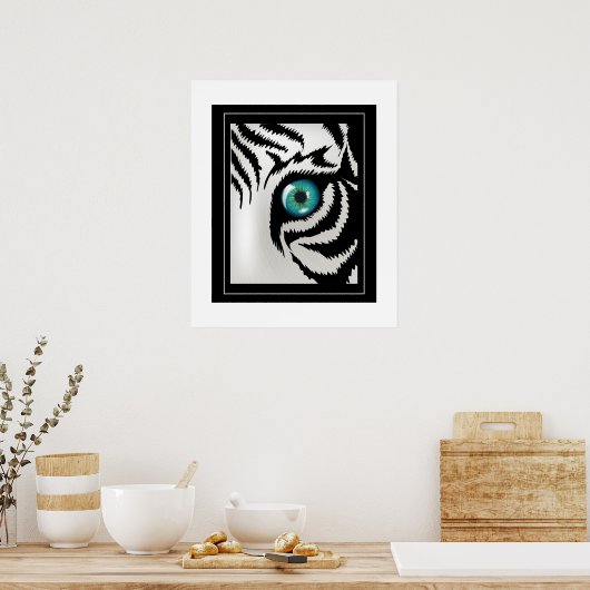 Poster-tijger 20 x 24 inch poster (Keuken)