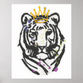 Poster tijger kunstwerk (Voorkant)